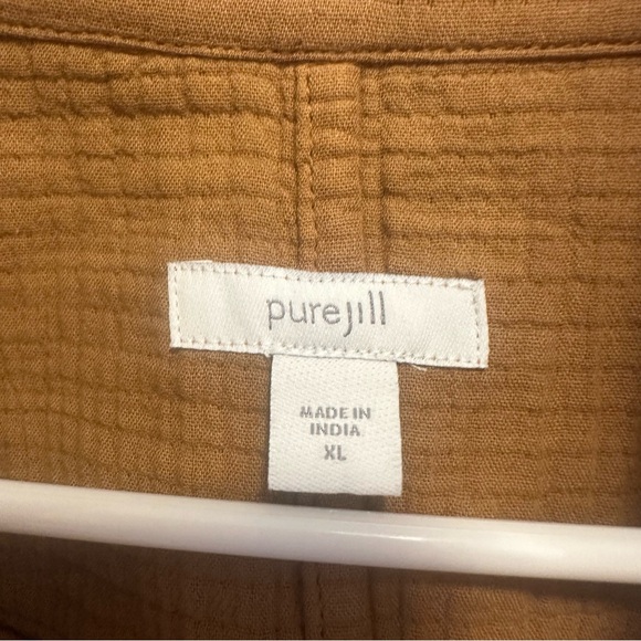 Pure J. Jill Relaxed Gauze Blazer Size XL - Picture 4 of 5